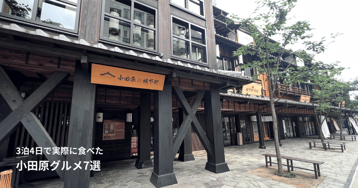 3泊4日のワーケーションで実際に訪れた小田原新城下町